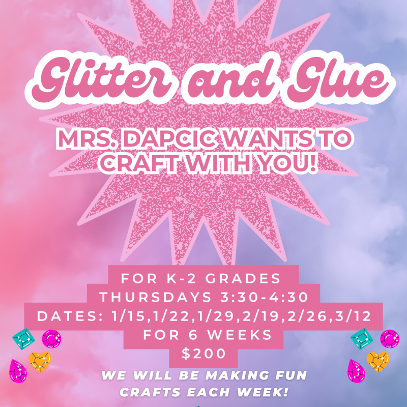 Enrichment - Fun and Glitter Too with Dapcic Spring 2026 (KG-2nd grade)