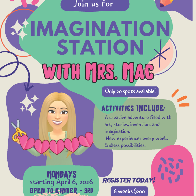 Enrichment - Imagination Station w/ Ms. MAC (KG- 3rd)
